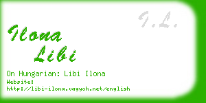 ilona libi business card